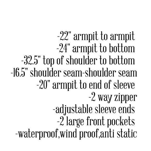 Waterproof Wind Proof Static Proof Lined Hooded Lands End Long Rain Cost Medium - Picture 9 of 9